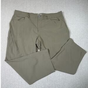 Tasc Men 40x25 Khaki Motion Pant Straight Leg Tailored Performance Preppy
